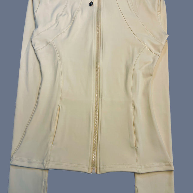 Women's Quick Dry Slim-Fit Fitness Jacket – Breathable Zip-Up Activewear