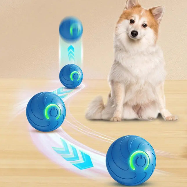 Smart Rechargeable Pet Ball – Interactive Jumping & Rolling Toy for Dogs and Cats