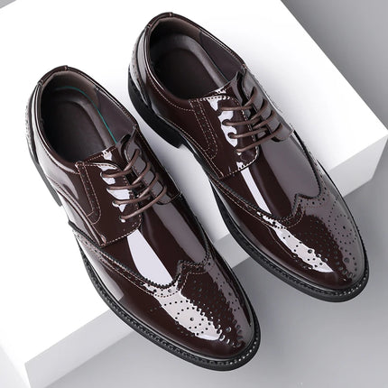 Men’s Oxford Leather Sneakers – Casual & Business Flats