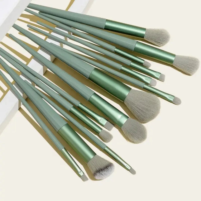 13-Piece Makeup Brush Set with Bonus Storage Bag – Easy Organization