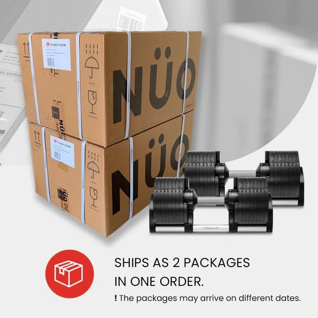 NUOBELL Adjustable Dumbbells 5-80 lbs – 32-in-1 Home Gym Weight Set for Bench & Press