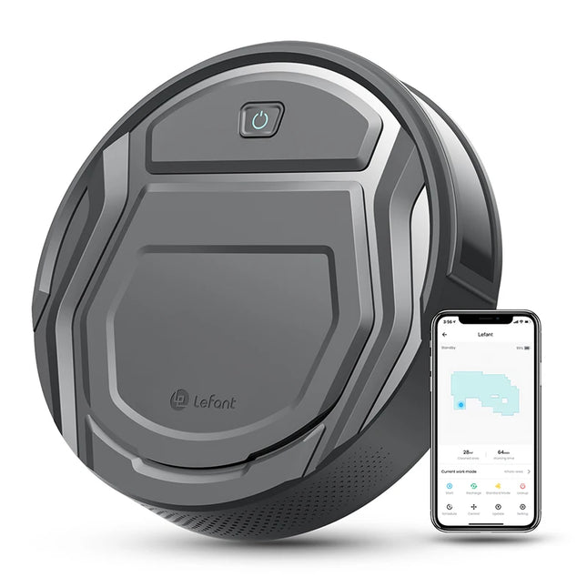 Lefant M210Pro Robot Vacuum Cleaner – 2-in-1 Suction & Sweep, Mini Design, App/Google/Alexa Control, 6 Cleaning Modes, Ideal for Pet Hair & Hard Floors