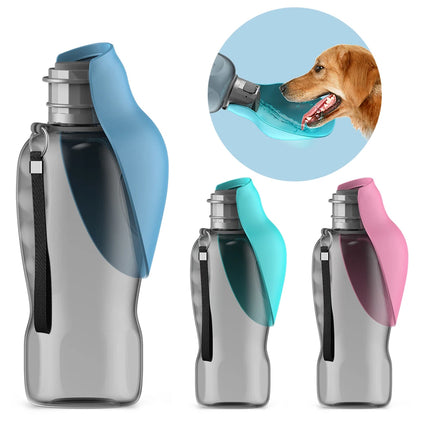 Portable 800ml Pet Water Bottle – Travel Drinking Dispenser for Dogs & Cats