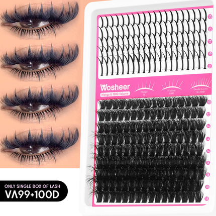 Lash Cluster Kit – DIY Individual Spiky Lashes for Volume and Manga-Style Extensions