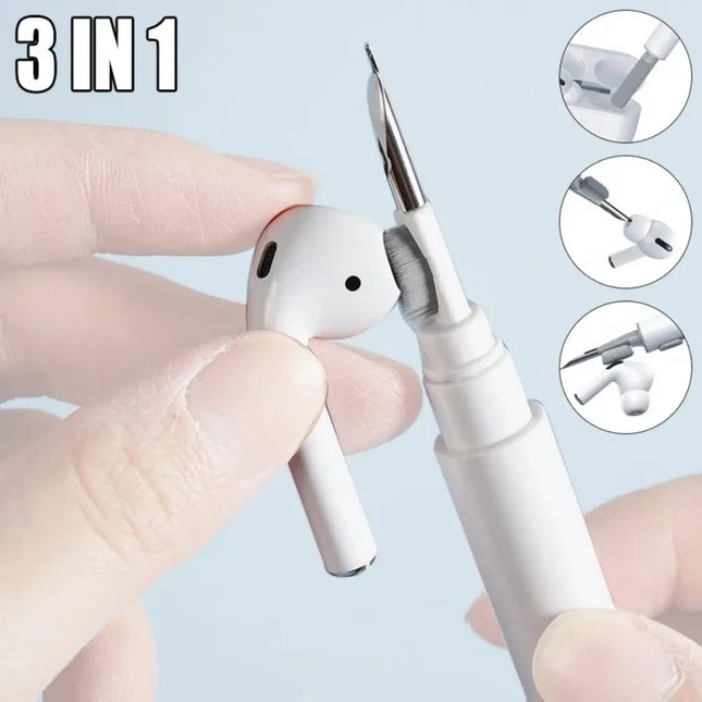 2-in-1 Earbuds Cleaning Kit – Pen & Brush for AirPods, Headphones, Earphones, and Charging Case