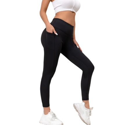 Women’s High-Rise Fitness Leggings – Stretchy Cropped Workout Pants for Everyday Comfort