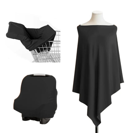 Mom’s Embrace Nursing Shawl – Breathable Cotton Feeding Cover