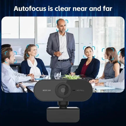 1080P USB HD Webcam with Built-In Microphone for PC & Laptop