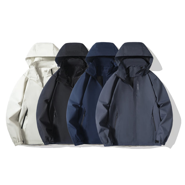 Men’s Waterproof Hooded Rain Jacket – Lightweight Outdoor & Hiking Coat