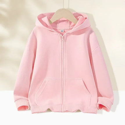 Kids Boys and Girls Hoodie 2025 – Spring & Autumn Casual Zipper Sweatshirt