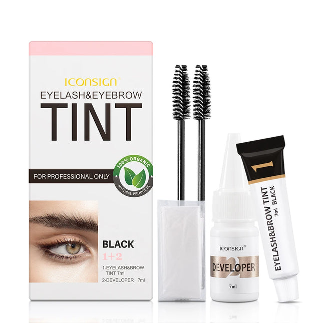 Eyelash & Eyebrow Tint Kit – Brow Enhancer, Mascara, and Tattoo Makeup Tool