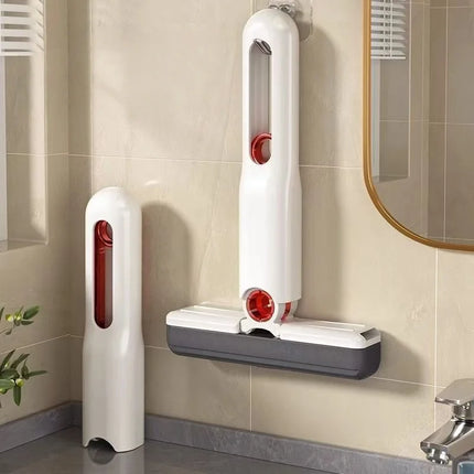 Portable Foldable Mini Mop – Hand-Free Self-Squeezing Cotton Mop for Floors, Windows & Bathroom