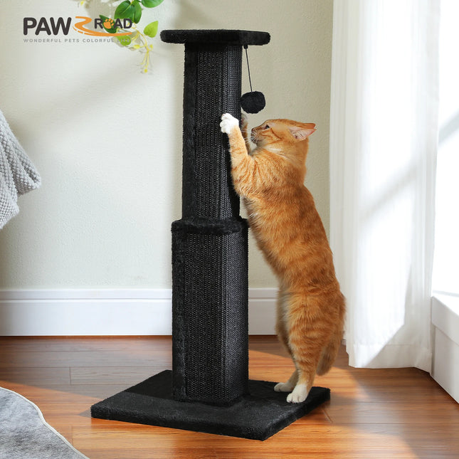80CM Cat Scratching Post with Sisal Ball & Plush Perch