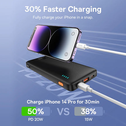 10000mAh 20W Fast Charge Portable Power Bank – Dual Charging