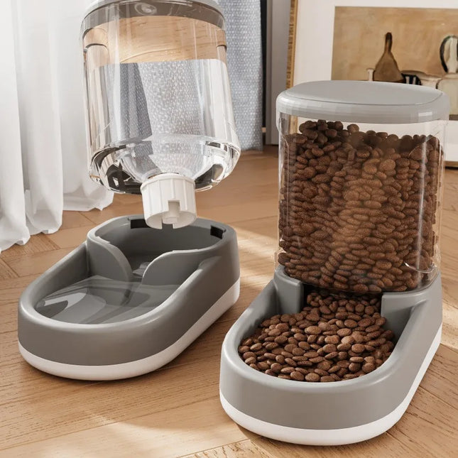 Automatic Pet Feeder & Water Dispenser – 3.8L Dual Food & Water Station for Cats and Dog