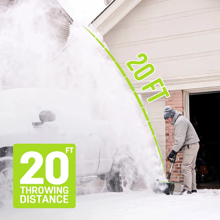 Deli SnowBlazer 21V – Compact Cordless Snow Shovel